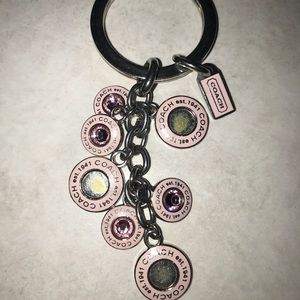 💯 authentic Coach breast cancer keychain